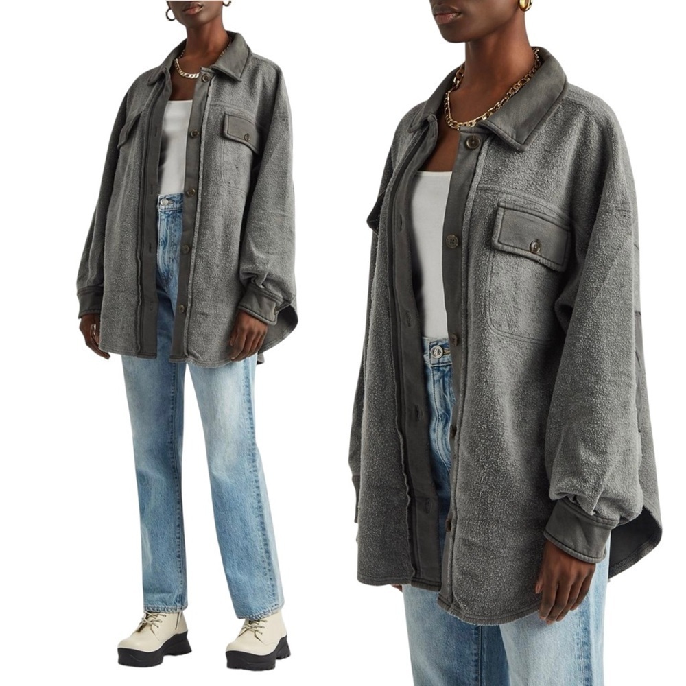 FREE‎ PEOPLE Ruby Jacket Oversized Shirt Shacket